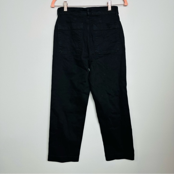 EVERLANE Black Cropped Straight Regular Jeans 4 Last Chance - Picture 4 of 5